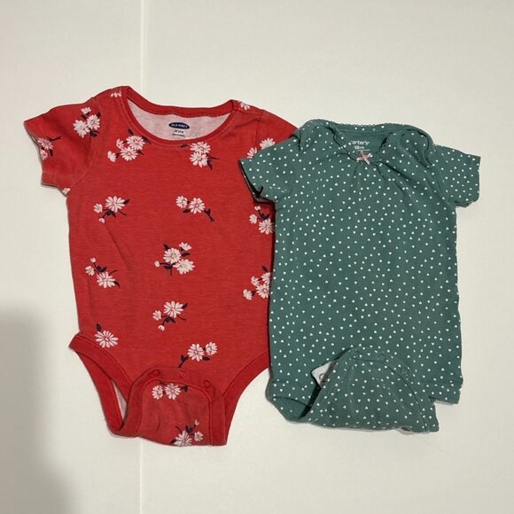 Baby Girl Clothes Lot 7 Pc Bundle Bodysuits Disney Old Navy Carter's 18-24 M - Picture 5 of 6